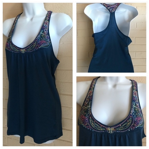 AEROPOSTALE Embellished Racerback Tank Size SMALL - Picture 2 of 3